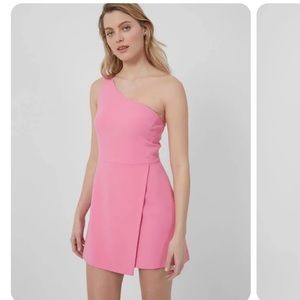 French Connection One Shoulder Envelope Mini Dress.  Worn once.